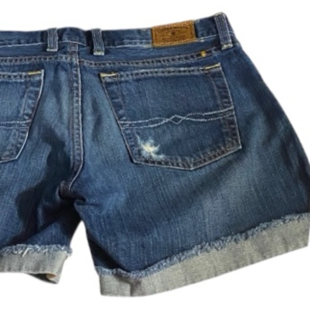 Lucky Brand Shorts, Denim, Cotton, Sz 4, Waist 27, Distressed, Riley shorts - Picture 12 of 14